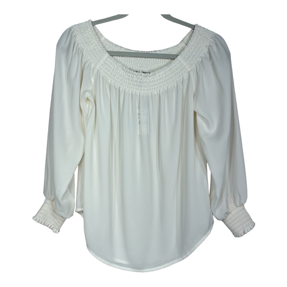 New With Tag Express Off White Long Sleeve Blouse Size S
